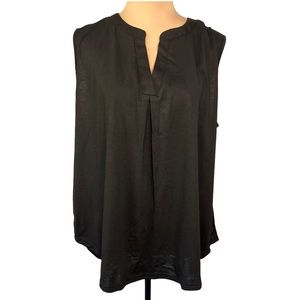 NWT Newchoice Black Split Neck Top, Size 2XL